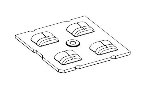 LED Lens for AMT-ST-50x50-5050(4)-T2 Lighting Fixtures