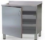 Stainless Steel Cabinet with Swing Door and Shelves KSm/nj 1-4 / r
