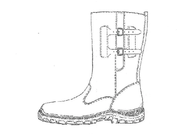 Men's Leather Safety Boots for Mechanical Protection SM-01