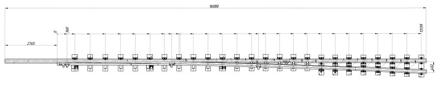 Frame Rail with Point (R65 Type) Model 1/11 (Project 53103.01.000/-01)
