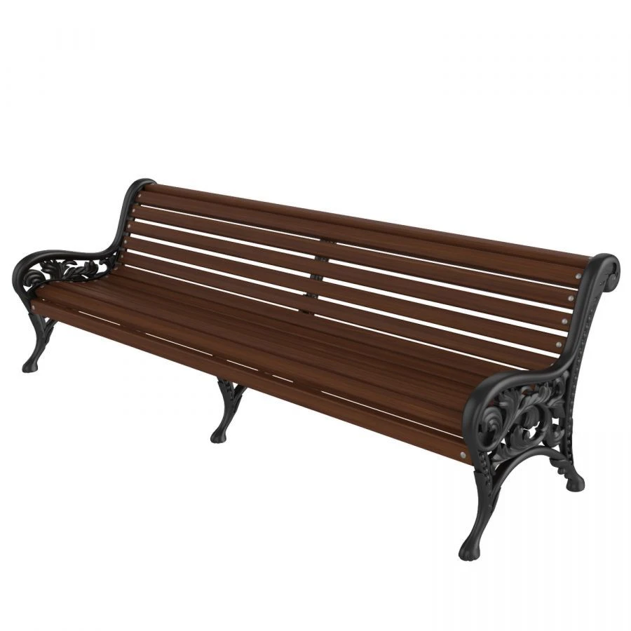 Stolica CK-3-3 Bench - 2m Length, Cast Iron Frame