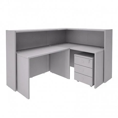 Practical Wooden Office Reception Desk AS for Public Spaces