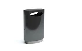 Metal Waste Collection Container for Public Spaces, Model 9054