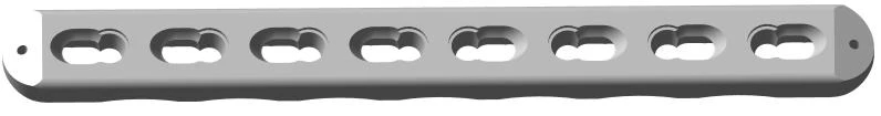 Wide Straight Plate with 618 Holes for Osteosynthesis