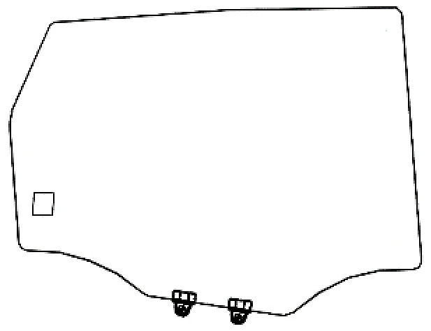 Great Wall A01 Rear Door Glass (Right) - Color: G - Code 00479TDR04002