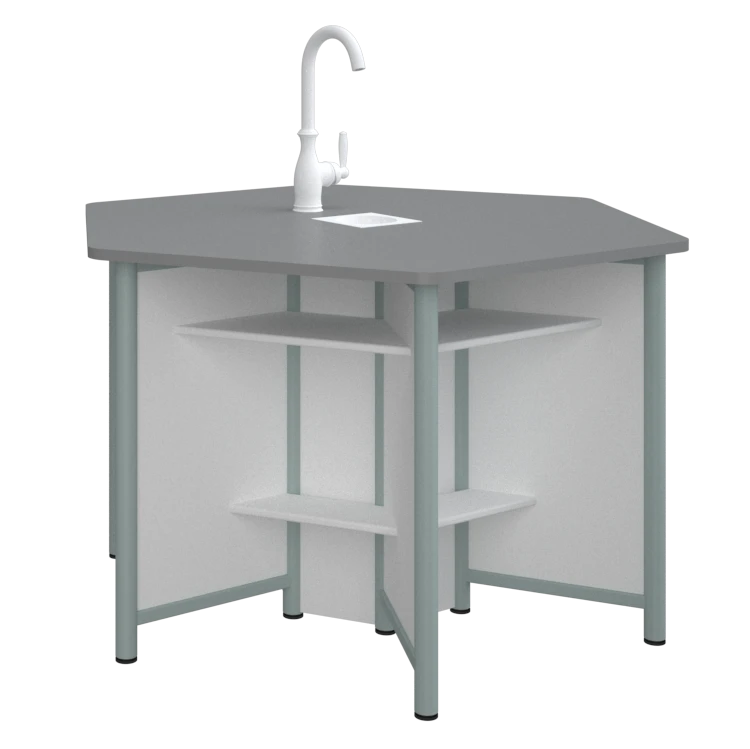 Chemical Laboratory Table with Shelves