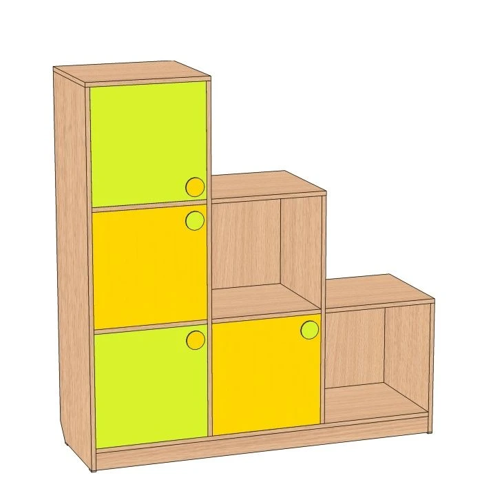 Children's Toy Storage Wall "Rubik's Cube" SI-KR6-U