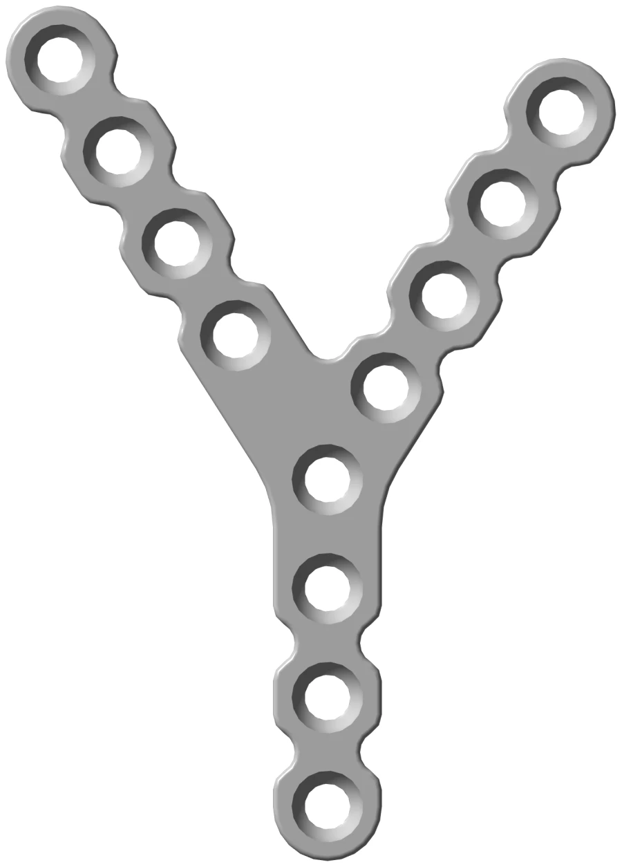 Y-Shaped Plate (Left and Right) for Single Use, 59-139mm