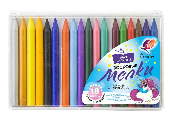 Wax Crayons "Magic Palette" 18 Colors