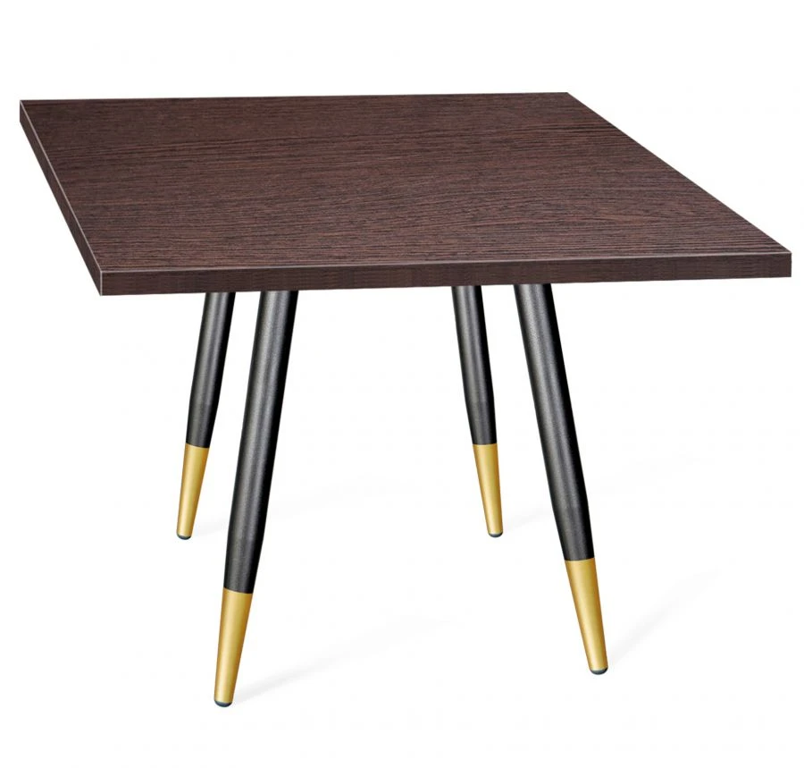 Sheffilton SHT-TU14/TT 80/80 Dining Table with Gold Accent