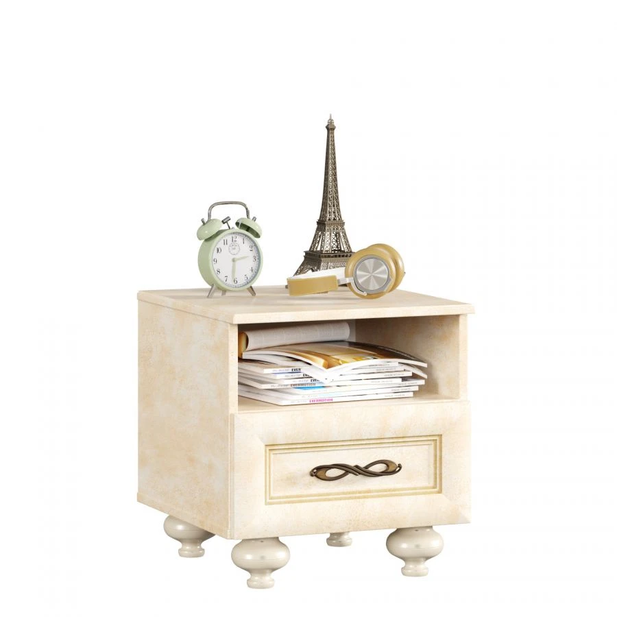 Alexandria LD.510040.000 Nightstand with Leather Finish
