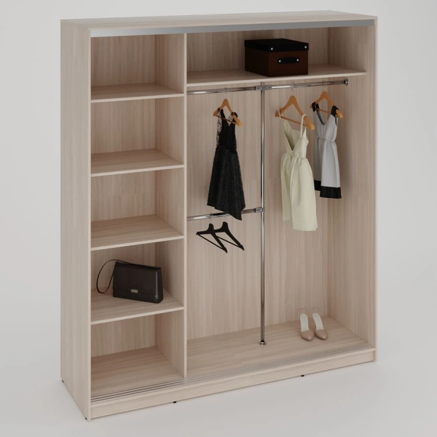 Sliding Wardrobe SHK-13 with PVC Edge Banding