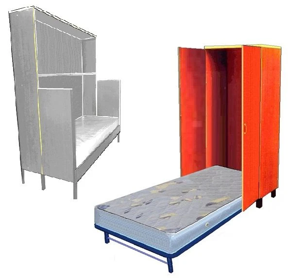 سرير قابل للطي مفرد مشروع SI56.15.04.00