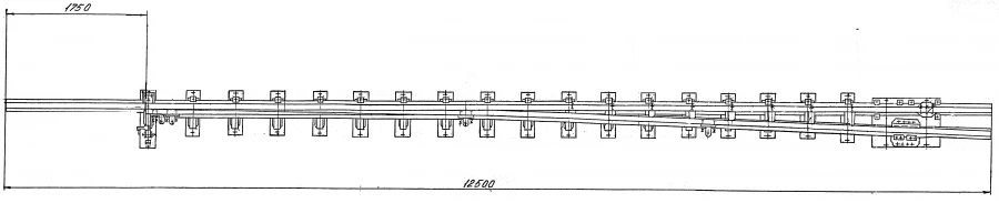 P65 Curved Point Rail with Spike, Project 2285.01.010-01