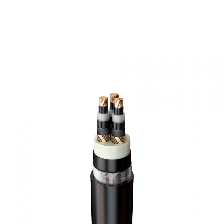 Power Cable with XLPE Insulation, Copper, Armored in PVC, PvBVng(A)-LS
