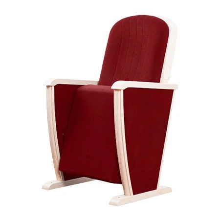 Soft Upholstered Auditorium Chair with Wooden Frame - Northern Venice Model
