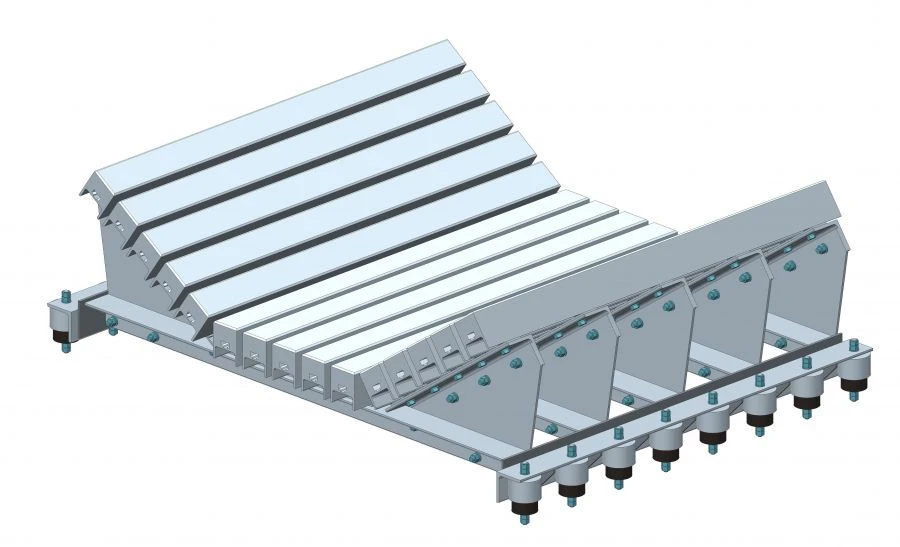 عناصر امتصاص الصدمات للحزام الناقل (جهاز التحميل)