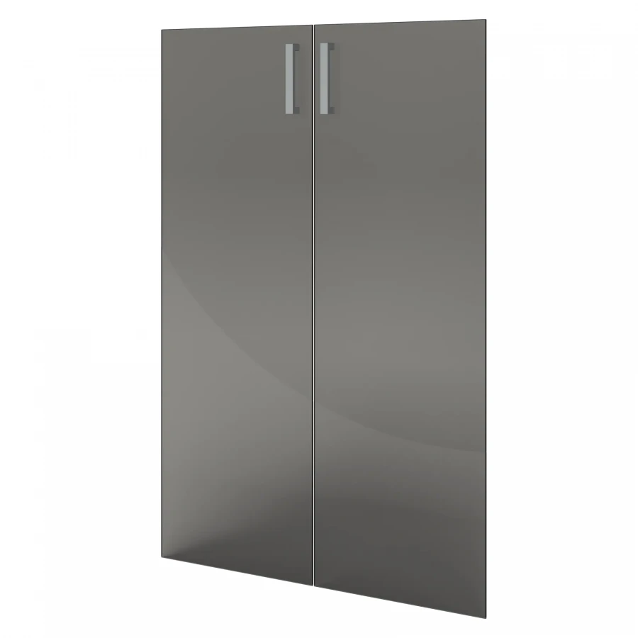 مجموعة الأبواب الزجاجية الشفافة 2 قطعة NT-601.2.S