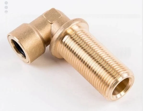 Brass Elbow Fitting for 10mm Polyamide Pipe with M16x1.5 Thread" 467.L.10-M16.199.B