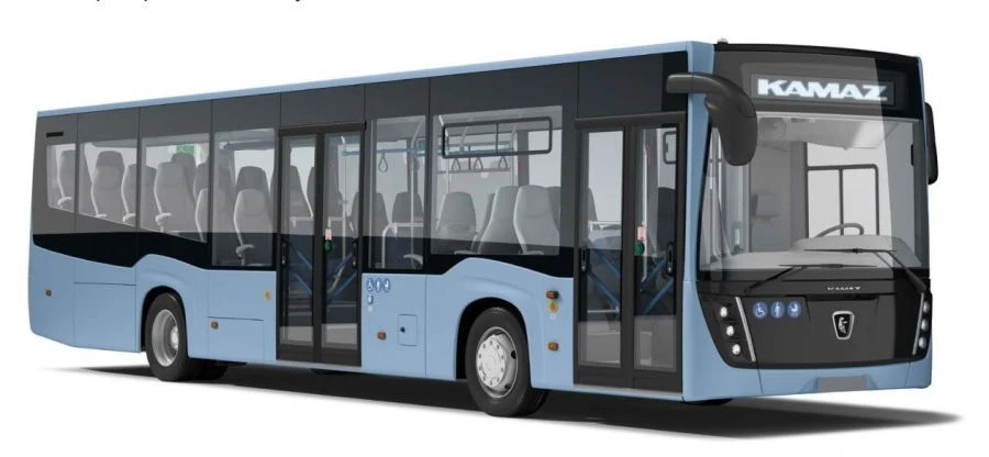 حافلة NEFAZ 5299 منخفضة الأرضية مع محرك ديزل كامتاز