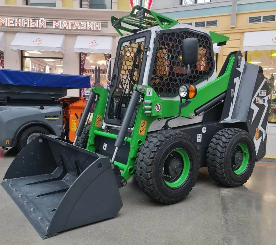 Electric Mini Loader MEP with Articulated Steering System