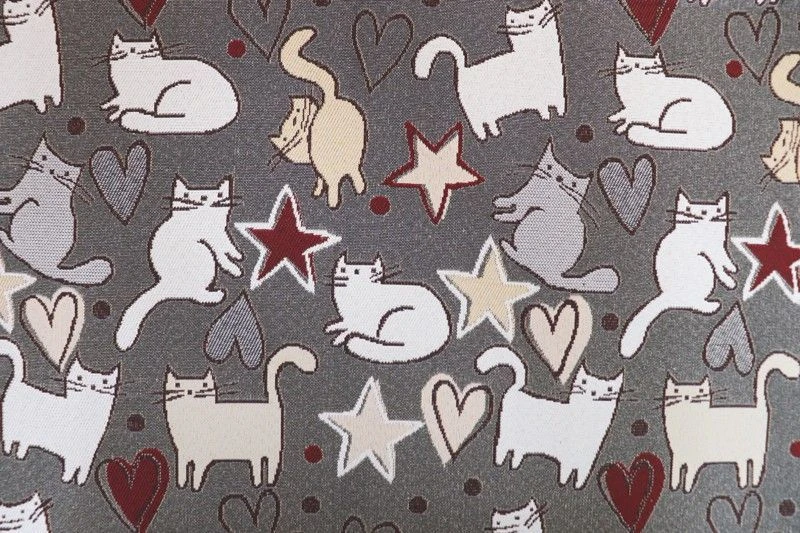 Jacquard Upholstery Fabric "Kittens" Art. 300653