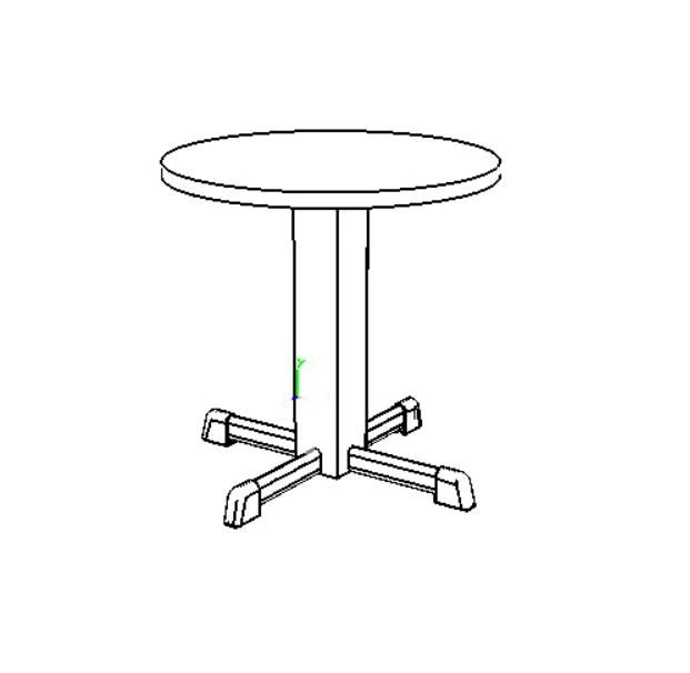 Metal Frame Coffee Table with MDF Top