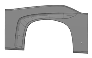 لوحة قوس خلفية يسارية مصنوعة من الألياف الزجاجية البوليستر 5299-401-5402502-02/ز