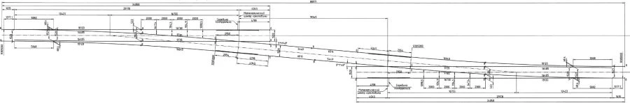 Single Turnout Type Р65 Model 1/11 for Railways