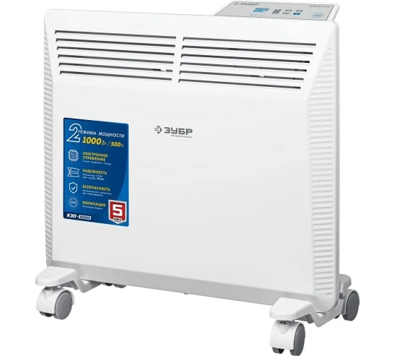 Electric Convector Heater ZUBR KEP-1000