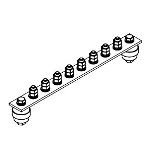 Main Grounding Busbar GZSH.02-430.300.8M8-M