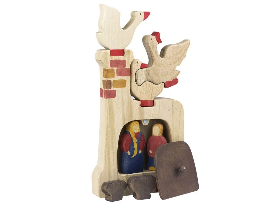 Wooden Puzzle "Geese-Swans Stove" 08034