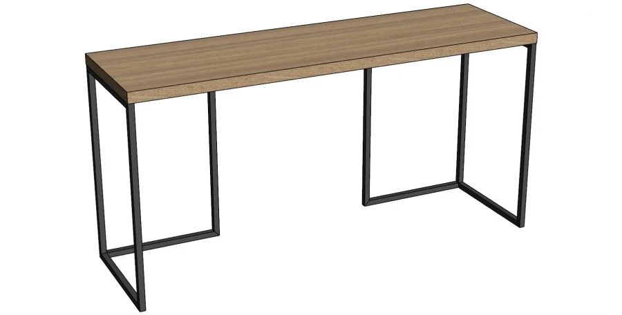 Metal Support Writing Desk 1500x750x450