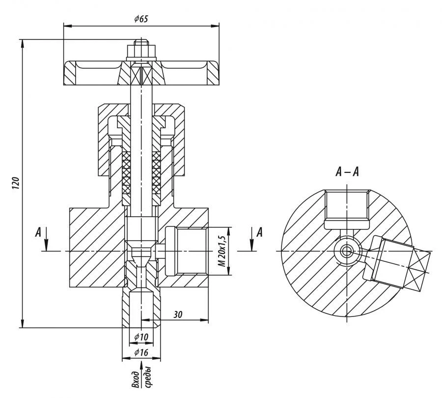 Two-Way Shut-Off Valve 1093-10-0