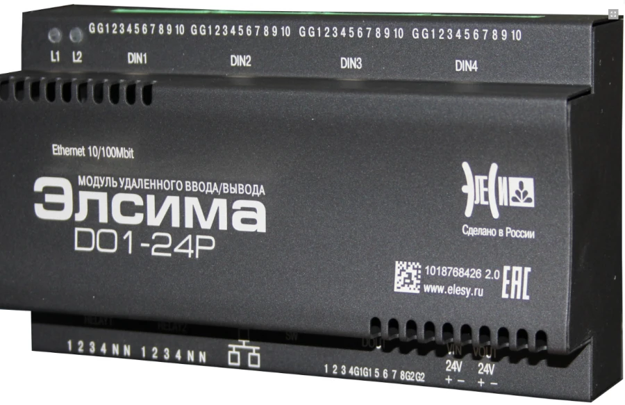 وحدة الإدخال / الإخراج البعيد إلسيما-D01-24P