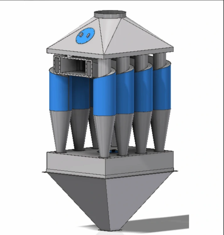 Single Conical Cyclone Separator CKT for Dry Gas Cleaning