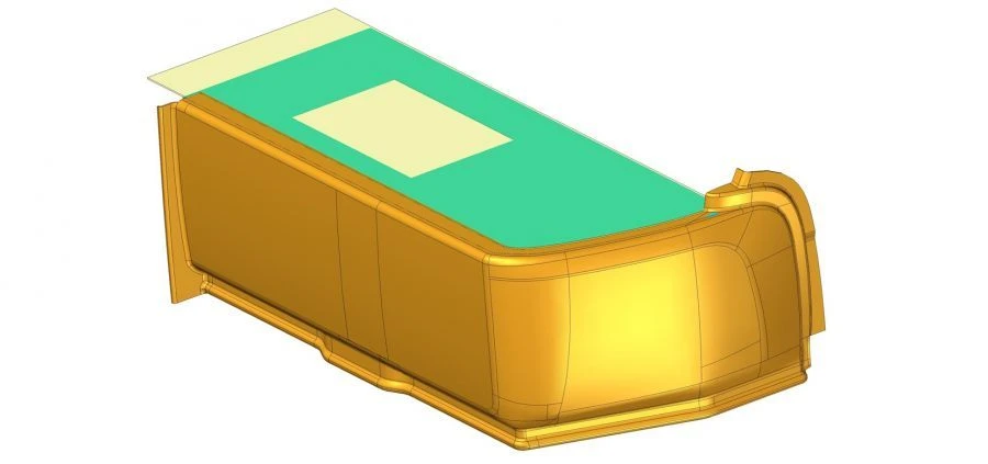 غلاف المنصة الخلفية اليسرى مع اللوحة 6274-5107097