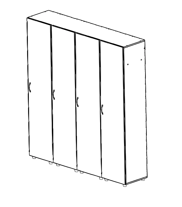 وحدة خزانة معيارية لتخزين الملابس، النموذج SMD.21