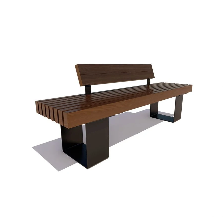 Rostov Park Bench with Backrest, Model 77195