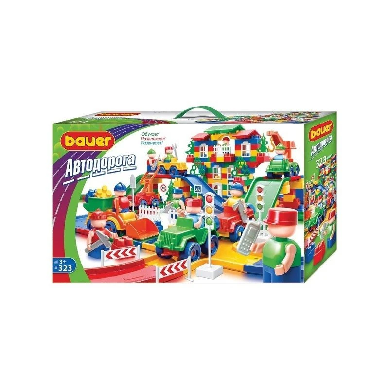 Educational Building Blocks Toy "Roadway" Series - 323 Pieces, Model 251