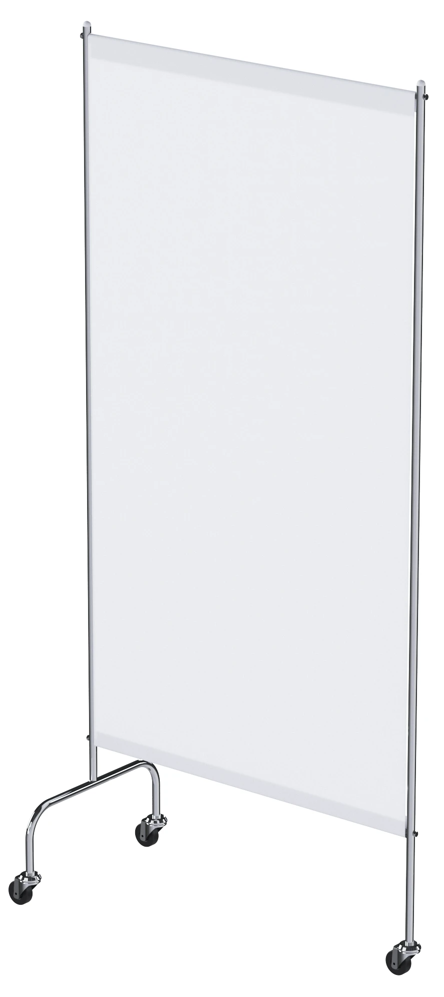 Stainless Steel Medical Screen on Wheels, Single Section - MSK-5302M