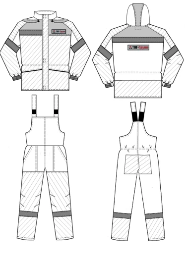 Women's Protective Suit (Jacket & Overalls) for Industrial Use