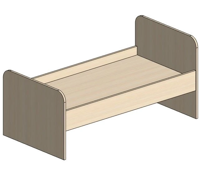 Wooden Children's Bed - Customizable Size and Design