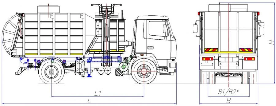 Side Loading Refuse Collection Vehicle MK-3551-03