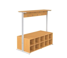 شماعة ملابس مزدوجة الجانب KDG-58 مع حجرات للأحذية