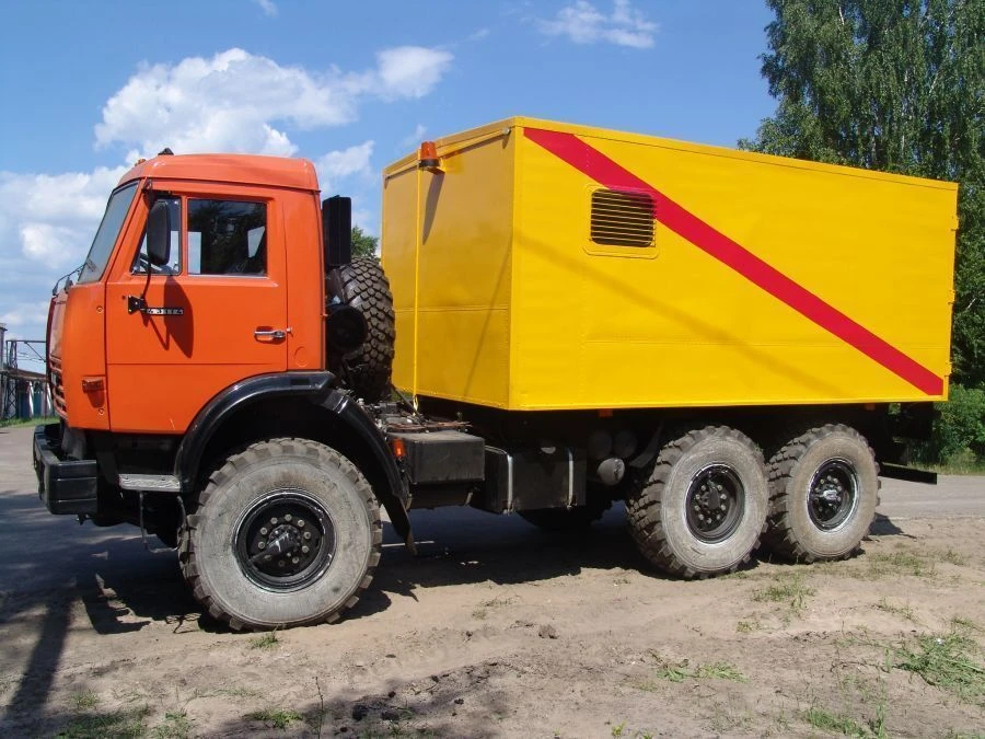 Specialized Vehicle for Transporting Explosive Materials Model 574217 on KAMAZ-5350-D5 Chassis