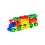 Train Building Set with Two Cars, Model 2044