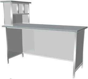 KSSLb 1-04 Work Table with Overhead Shelf