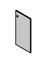 باب منخفض من MDF للأثاث المكتبي - مجموعة "ريو بيس