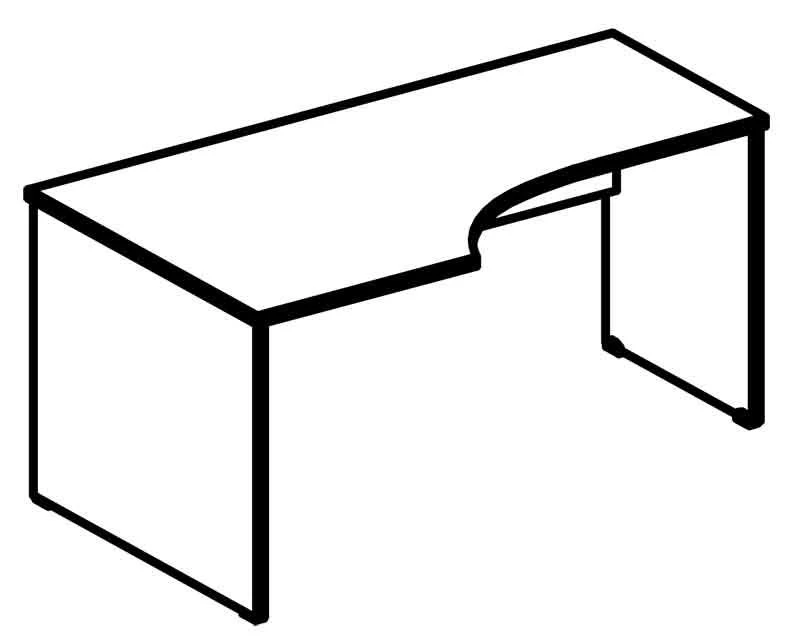 Ergonomic Work Table 6010 P/L Rhythm Series